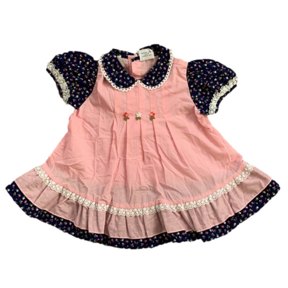 jcpenney Other - Nanas PET Kids Dress in Pink with Navy‎ Floral Sleeves